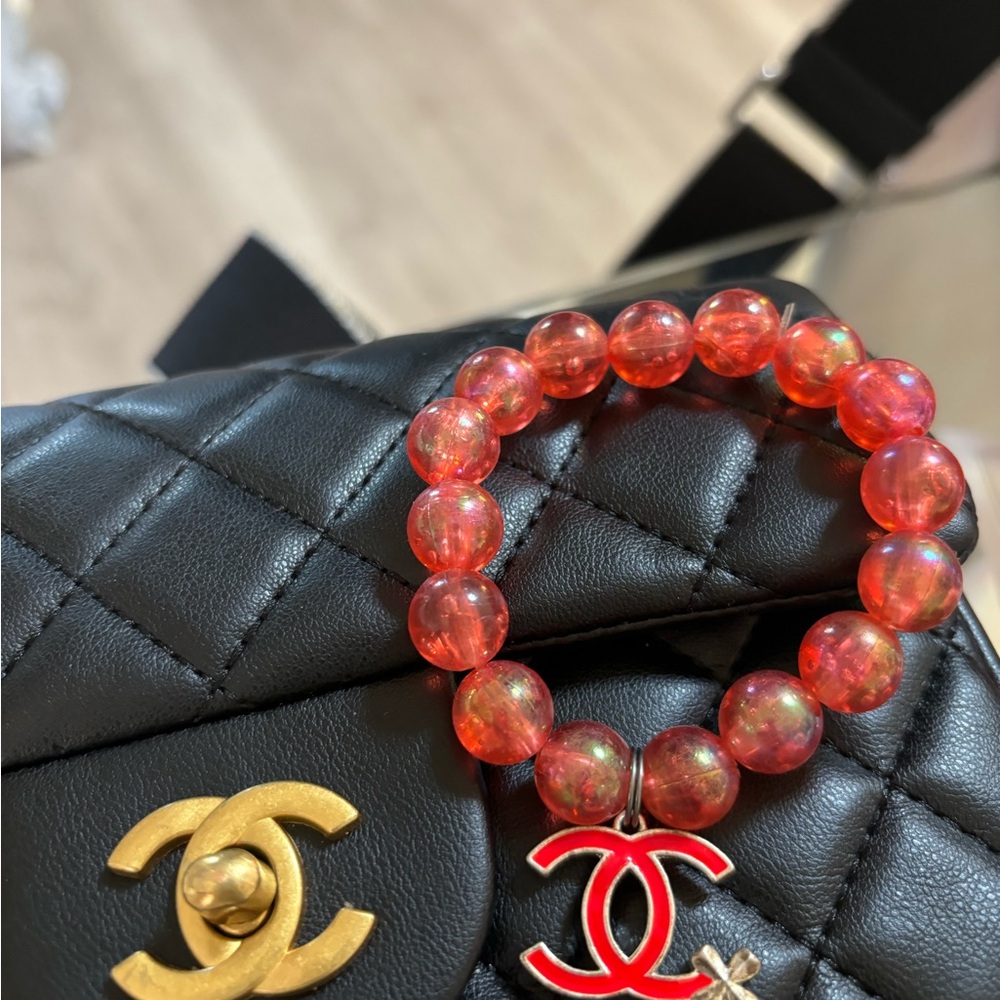 Red Beaded Bracelet - Picture 2 of 3